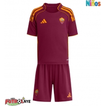 Camiseta AS Roma Bryan Cristante #4 Primera Equipación para niños 2025-26 manga corta (+ pantalones cortos)